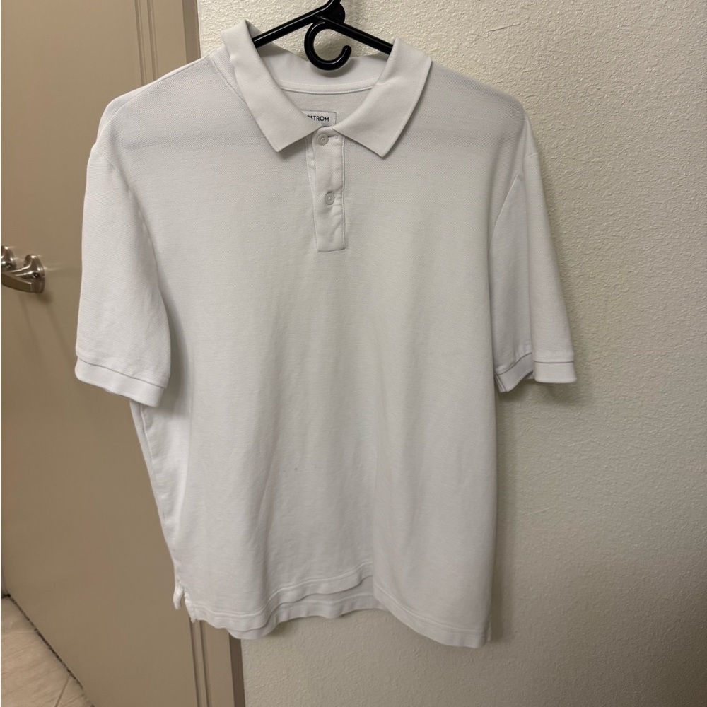 Nordstrom White Polo Shirt